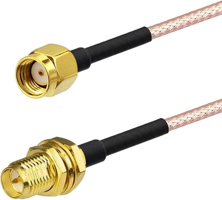 Copper WiFi Radio Frequency Antennas Extension Cable RP-SMA Male To Female