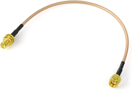 Copper WiFi Radio Frequency Antennas Extension Cable RP-SMA Male To Female