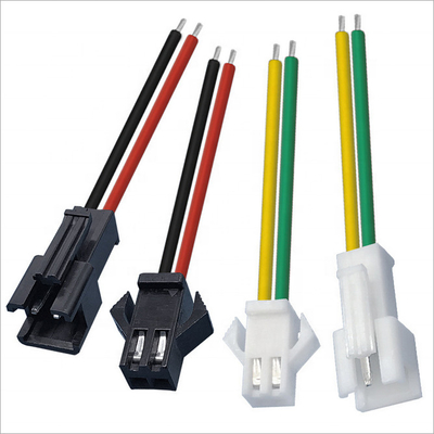 Le fil PA66 fait sur commande en nylon arment la lampe de SM 2 Pin Male Female Connector For LED de JST 2.54mm